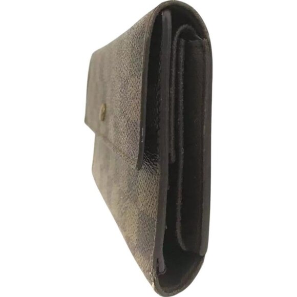 374198AX (V2) Louis Vuitton Wallet Long Porte Tresor International Brown Damier - Picture 3 of 9